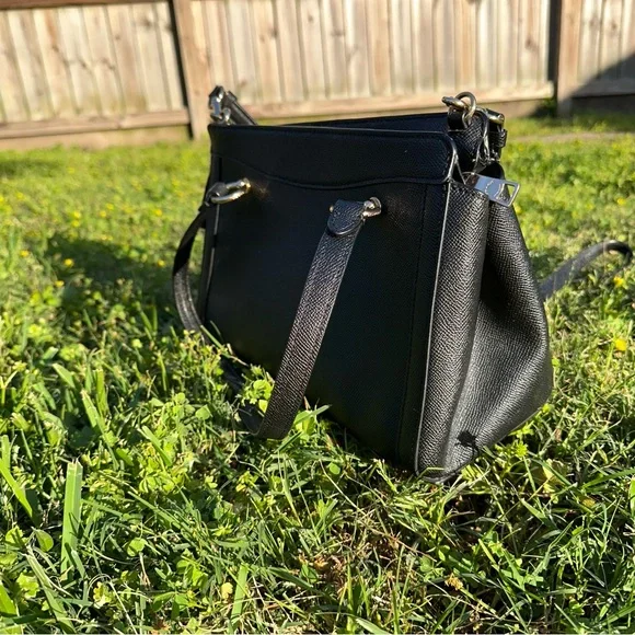 Coach Black Kailey Carryall Satchel Crossbody Bag - Picture 5 of 16